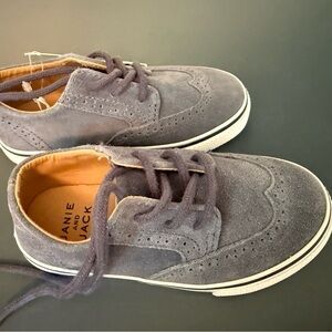 Janie and Jack Charcoal Suede Children's Oxfords